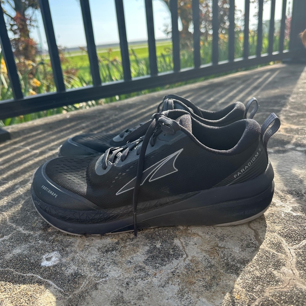 Black and Gray Athletic Shoes